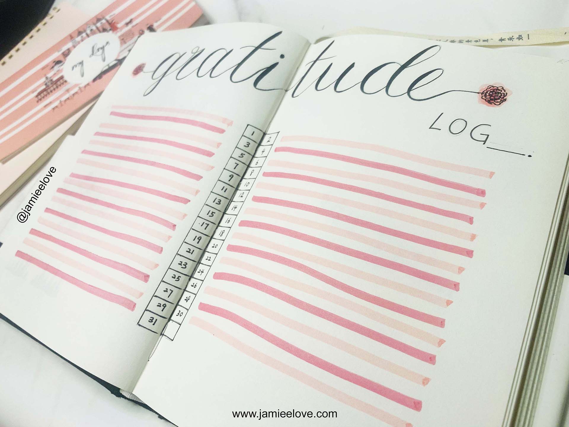 Gratitude Bullet Journal BUJO Gratitude Log | 感恩子弹笔记感恩日志 Gratitude Bullet Journal BUJO Gratitude Log | 感恩子弹笔记感恩日志