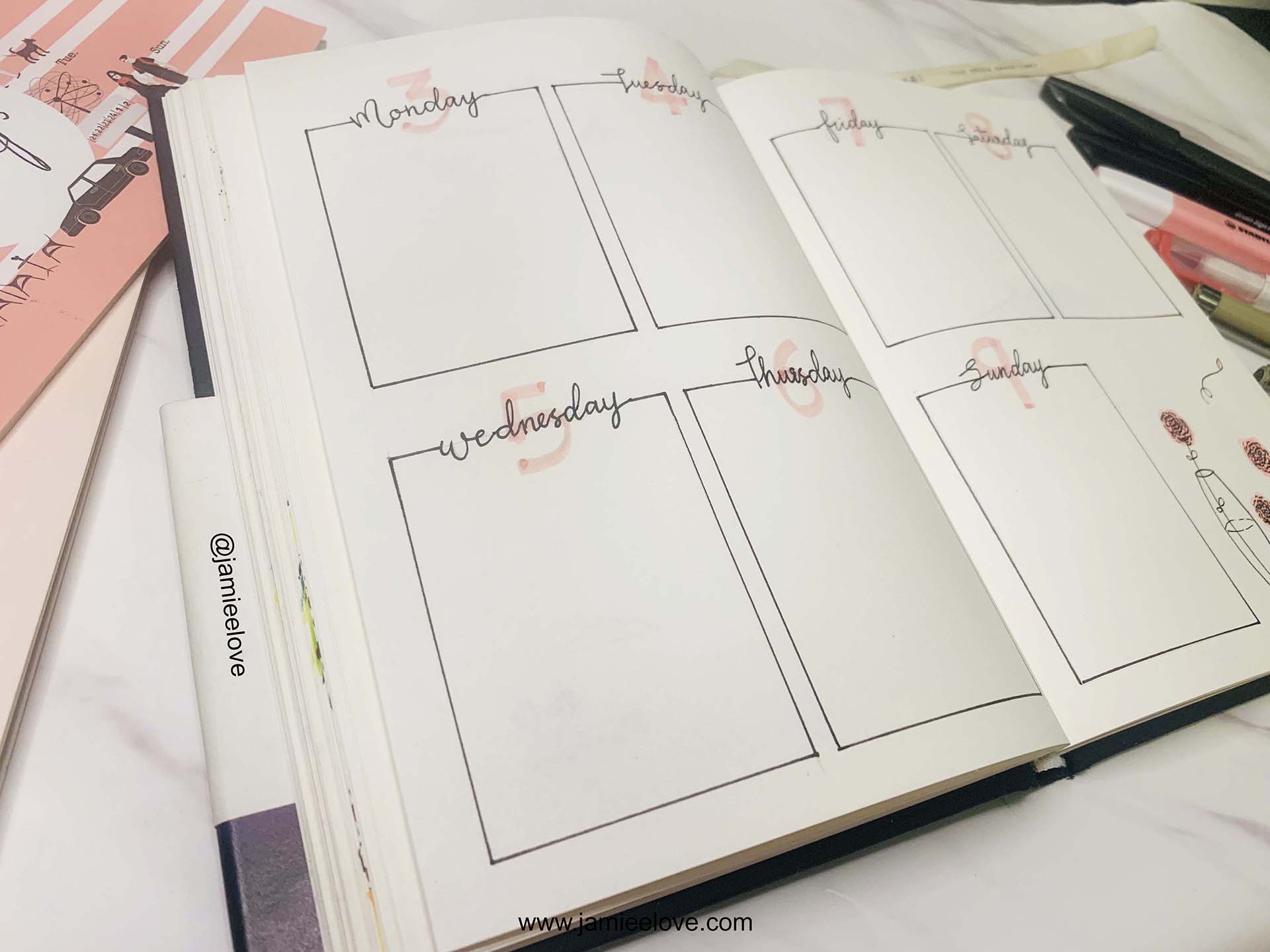 Gratitude Carnation Bullet Journal BUJO Weekyly Planner | 感恩康乃馨子弹笔记周计划 Gratitude Carnation Bullet Journal BUJO Weekyly Planner | 感恩康乃馨子弹笔记周计划