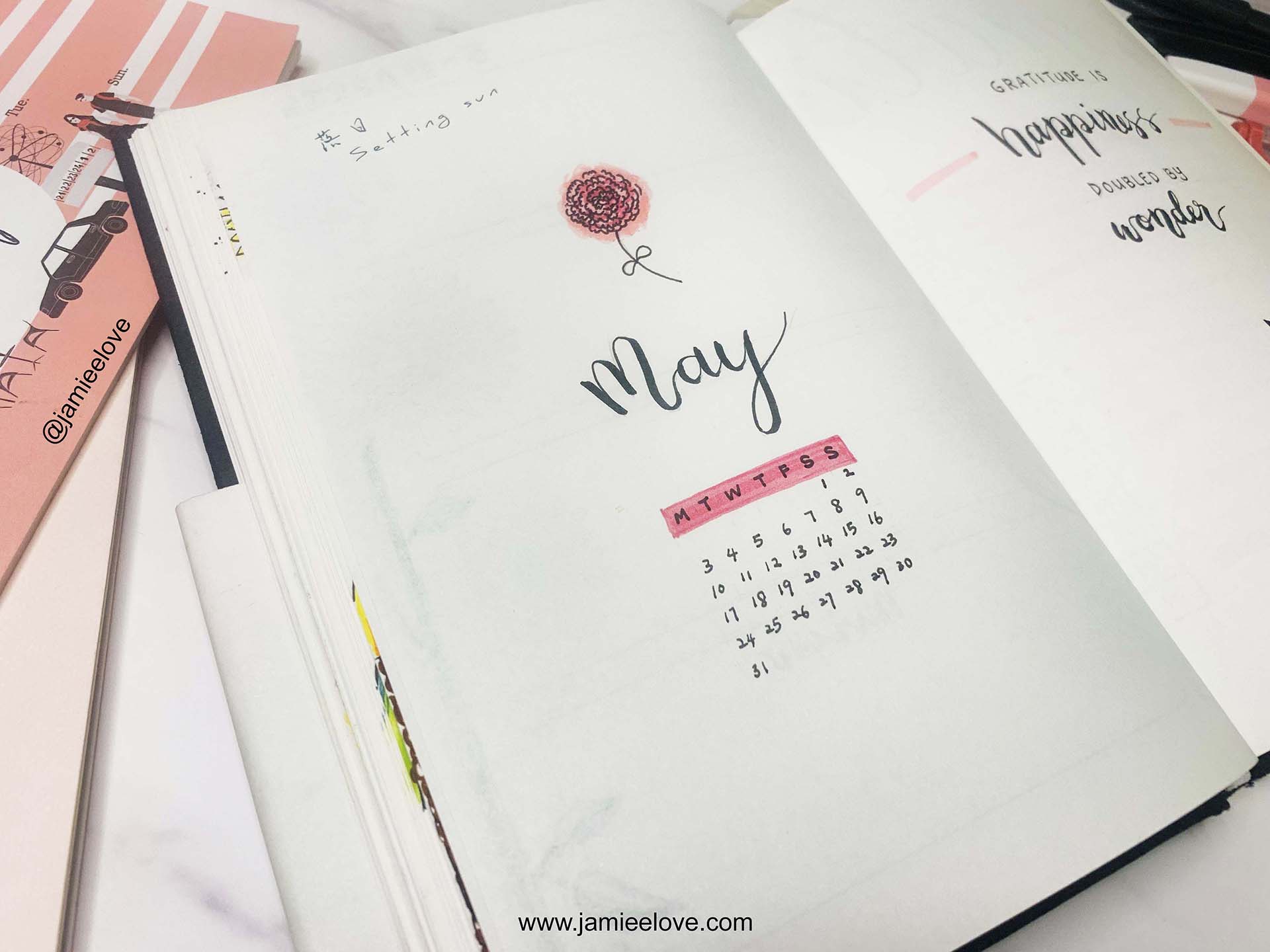Gratitude Bullet Journal BUJO Cover | 感恩子弹笔记封面 Gratitude Bullet Journal BUJO Cover | 感恩子弹笔记封面