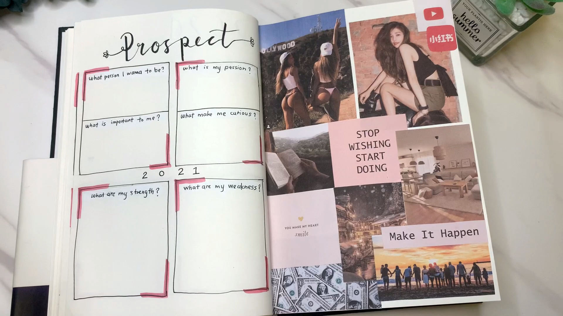 Vison Board/愿景板 (Bullet Journal/子弹笔记) Vison Board/愿景板 (Bullet Journal/子弹笔记)
