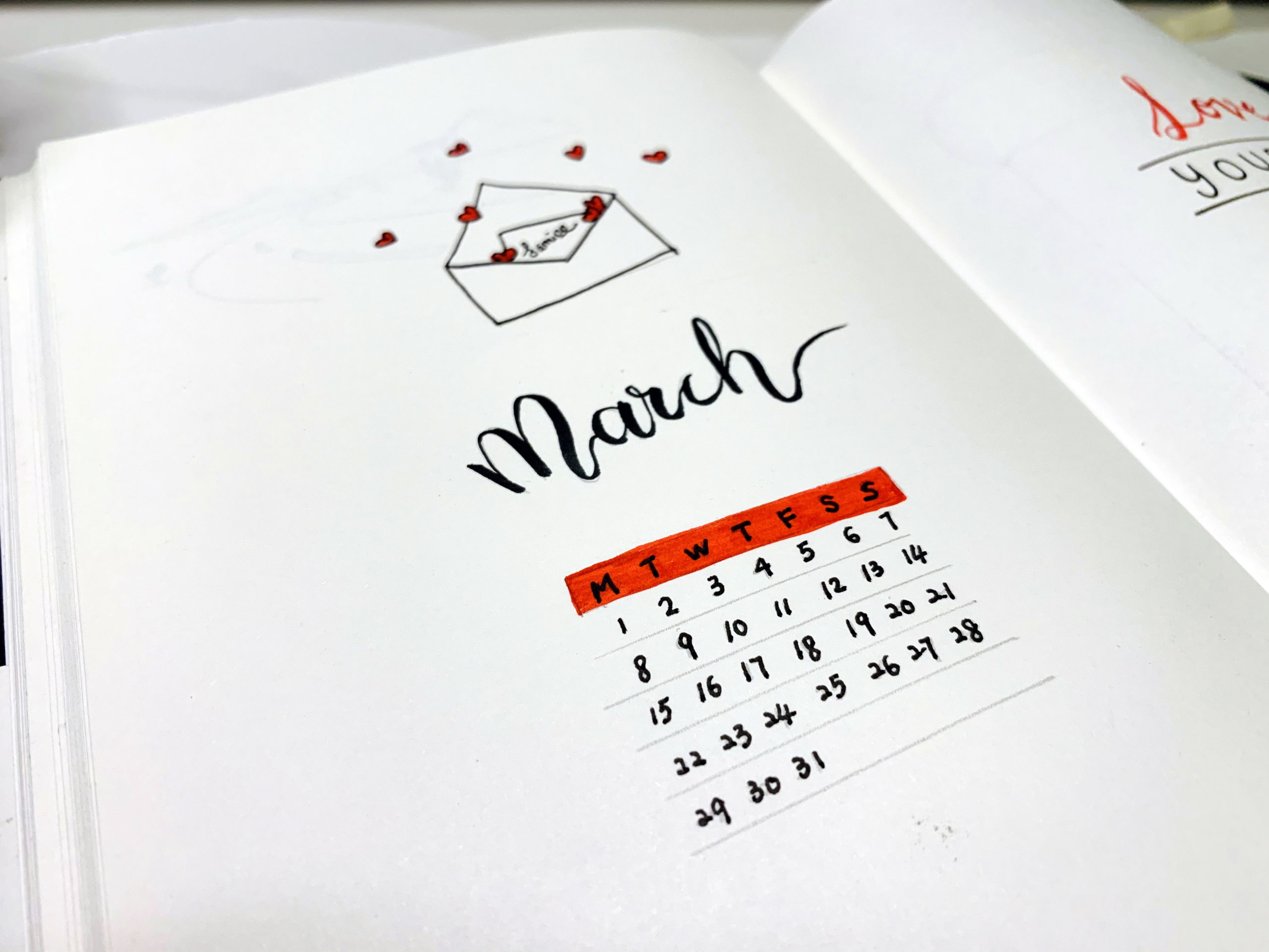 March bullet journal cover page/三月子弹笔记封面 March bullet journal cover page/三月子弹笔记封面