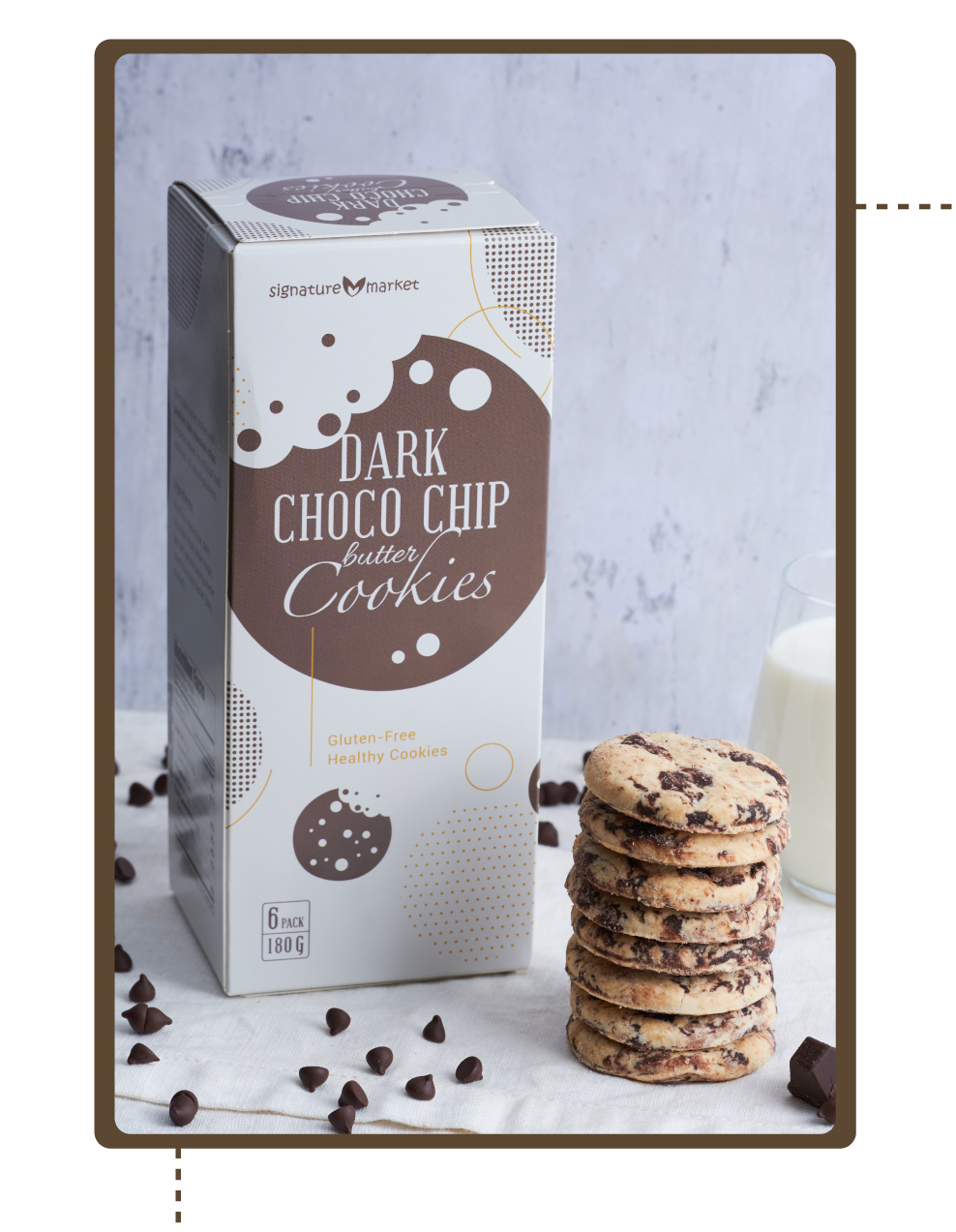 Signature Market Dark Chocolate Chip Butter Cookies (Gluten Free) 黑巧克力黄油曲奇(无麸质) Signature Market Dark Chocolate Chip Butter Cookies (Gluten Free) 黑巧克力黄油曲奇(无麸质)